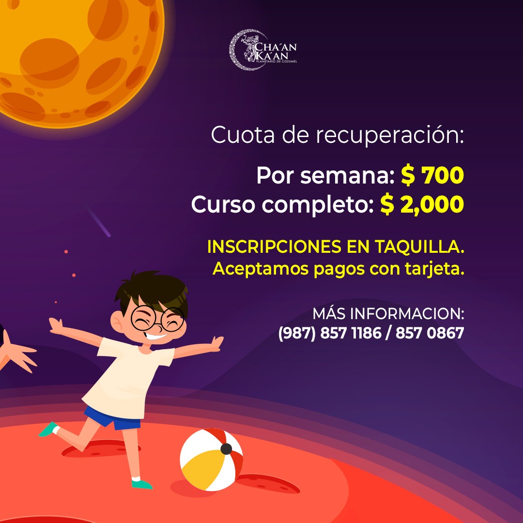PlanetarioCZM's tweet photo. 🌟 ¡Este verano la ciencia te espera! 🔭
Vive una experiencia llena de experimentos, tecnología, creatividad y diversión con el curso de verano en el #PlanetarioCozumel 🚀
📅 A partir del Lunes 20 de julio.
¡No te quedes fuera y #NavegaConLasEstrellas! #VeranoPlanetario
@COQHCYT https://t.co/UPJ2pqglLf