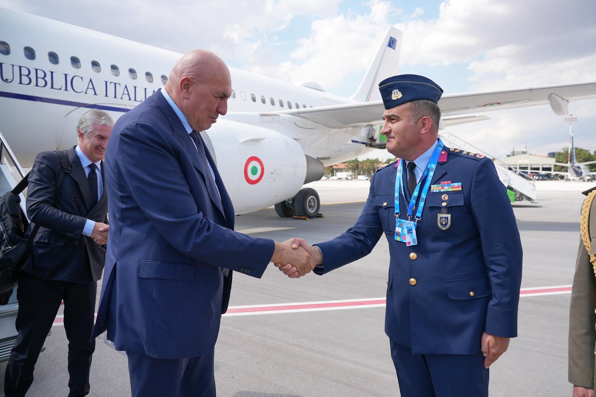 MinisteroDifesa's tweet photo. Il Ministro @GuidoCrosetto è giunto ad #Ankara (Turchia) per prendere parte al #NATOsummit e per effettuare una serie di incontri istituzionali. https://t.co/VpsKJ45v5V