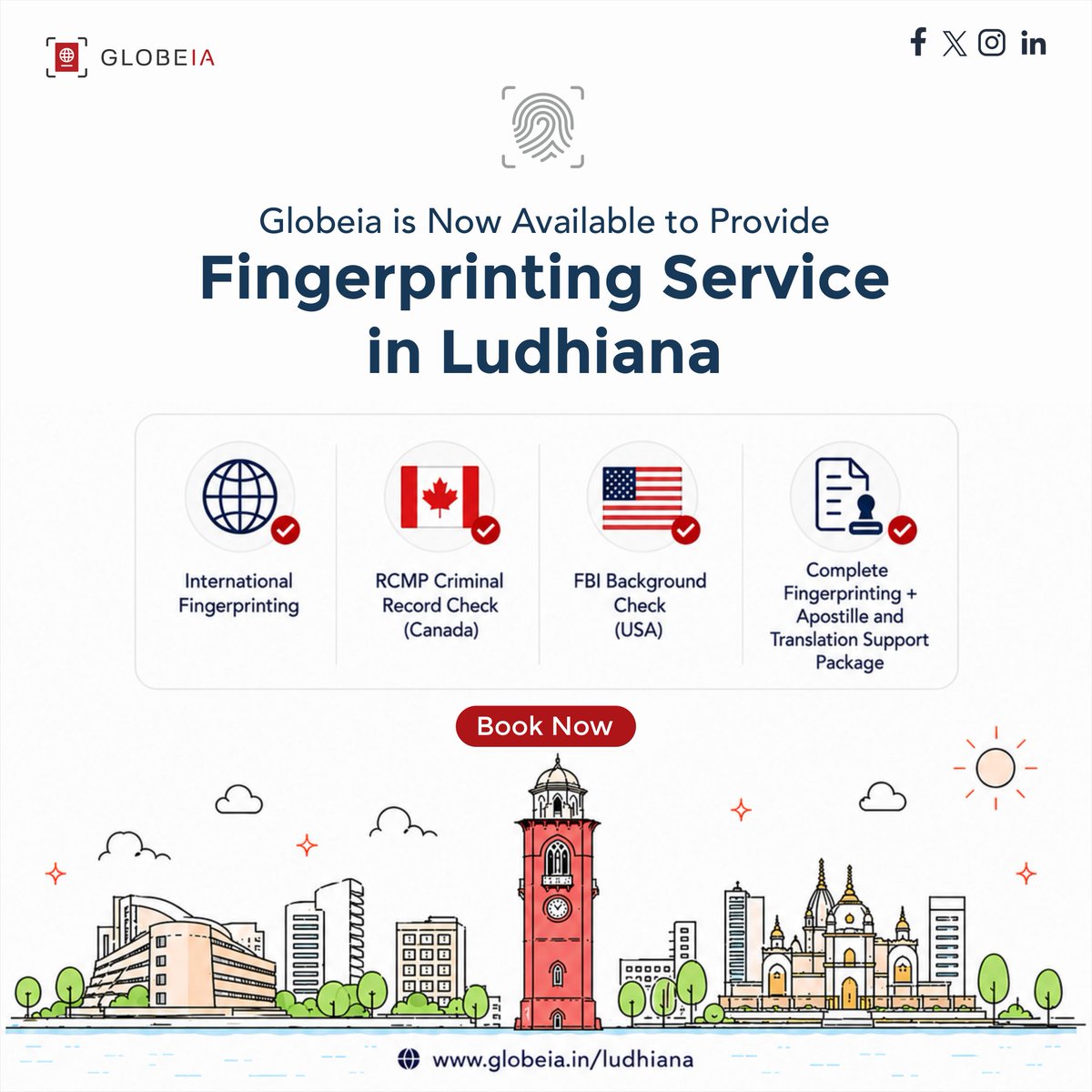 globeia1's tweet photo. Need International Fingerprinting in Ludhiana? Worry not. Globeia Comes to your home or office anywhere across Ludhiana.

Book Now: https://t.co/3Osc9igWnw

#Globeia #FingerprintinginLudhiana #Ludhiana #Punjab #MobileFingerprinting #BackgroundCheck #CriminalRecordCheck https://t.co/bPiWADrOET