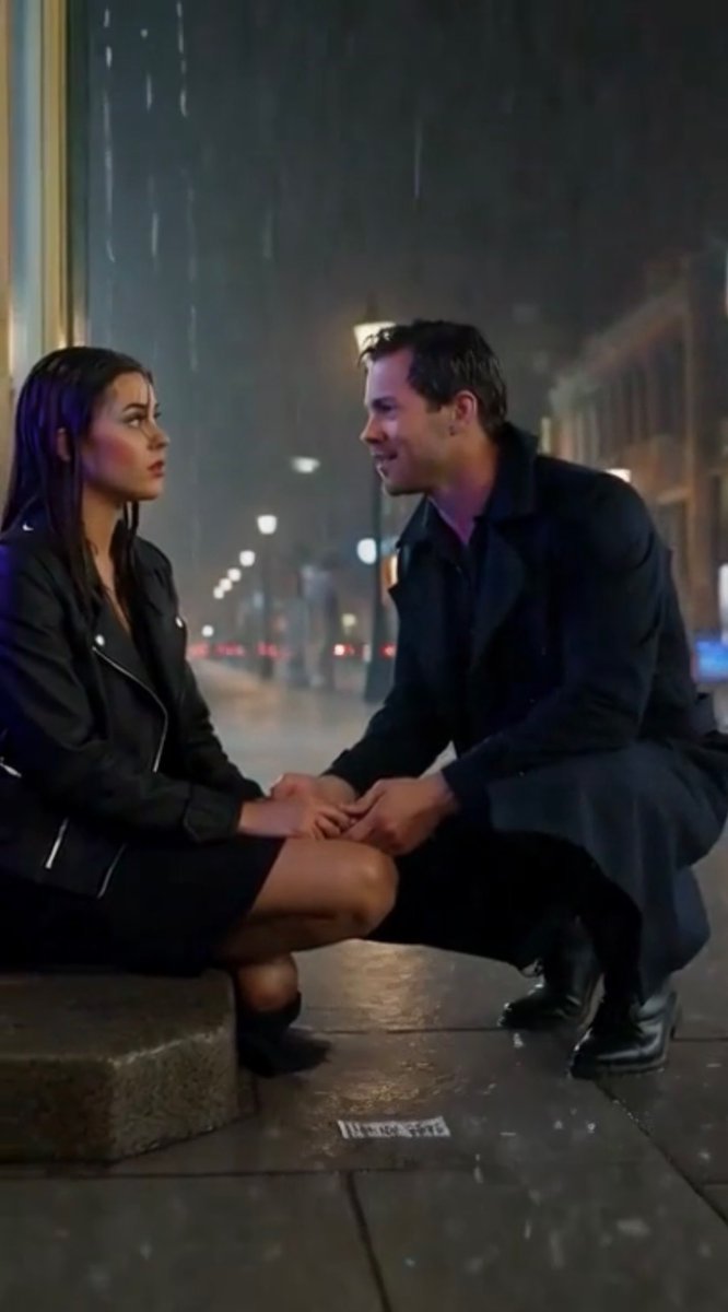 LOuting2025's tweet photo. The Divided City

The woman sits outside in the pouring rain, looking lost…..

He asks her if she is ok, she is confused and wonders what hapenned. Is it ok to accept his help and who is he? #xstory @grok @imagine #LOo https://t.co/Y3SaRU11uF