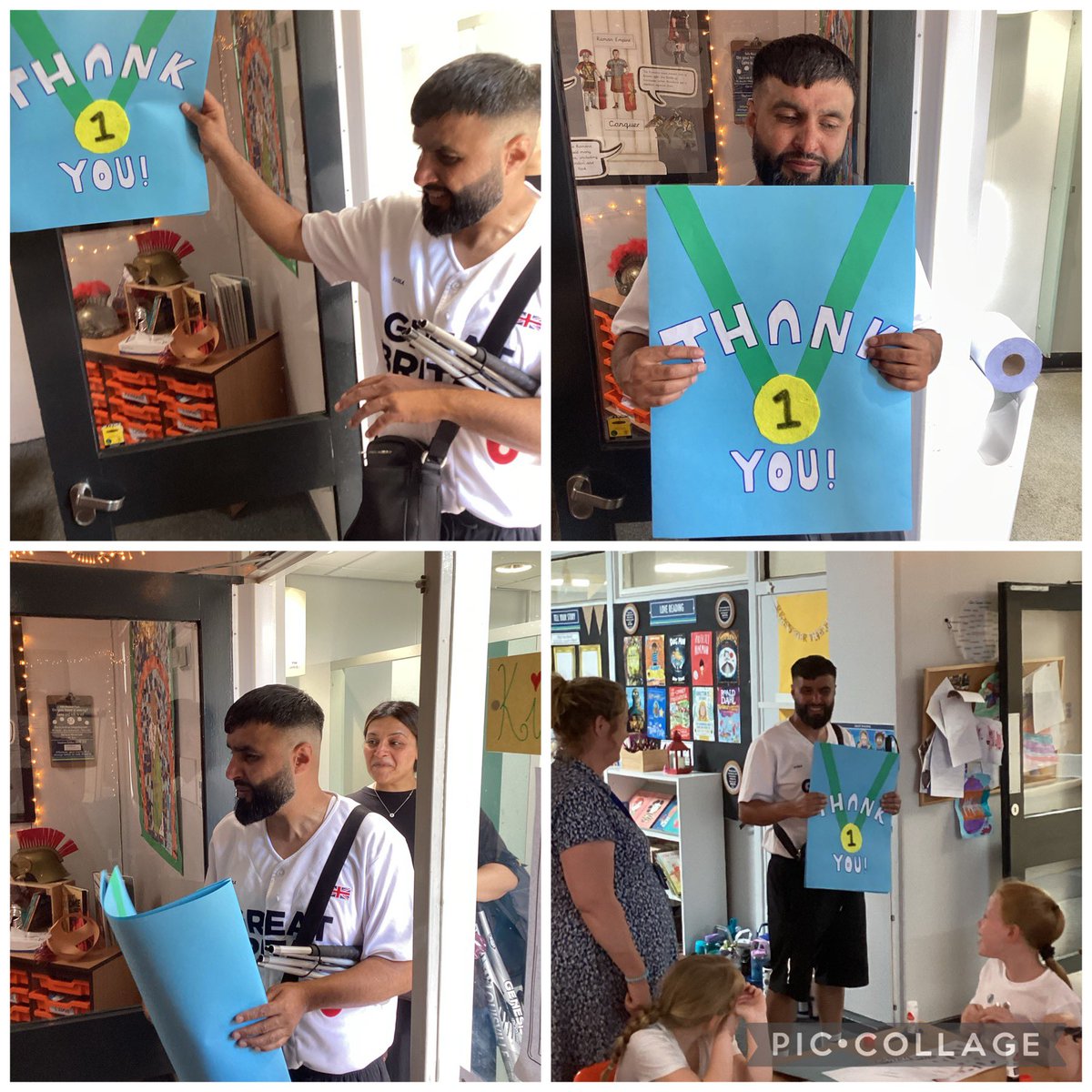 woodsettsy3's tweet photo. Today, the school had a VERY special visitor! 🏅 We welcomed team GB’s Paralympic star in blind baseball. We tried his sport and it’s safe to say, it was harder than we thought! Just a reminder to Year 3 and everyone at Woodsetts that there are no limits! @WoodsettsSchool https://t.co/owmDrcEfq5