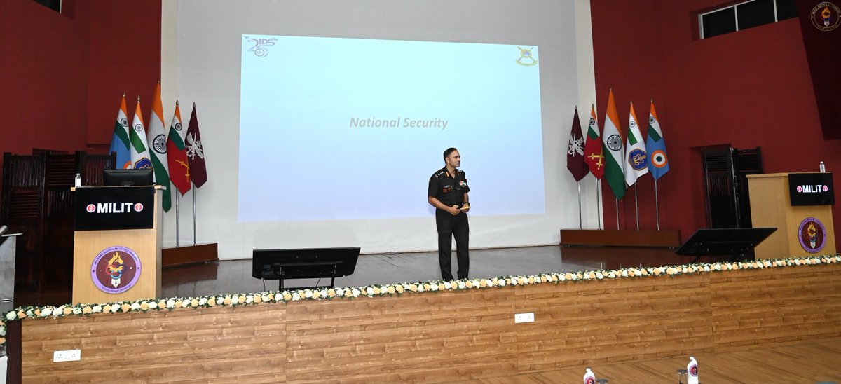 HQ_IDS_India's tweet photo. A two-day capsule on SWOT Analysis and Net Assessment was conducted at #MILIT Pune, for Student Officers of #DSTSC09 by the College of Defence Management #CDM on 06–07 Jul 2026.

The programme enhanced strategic thinking, capability assessment and evidence-based decision-making, equipping future military technology leaders to address emerging security challenges.

#ProfessionalMilitaryEducation

@DefenceMinIndia 
@SethSanjayMP 
@SpokespersonMoD 
@MIB_India