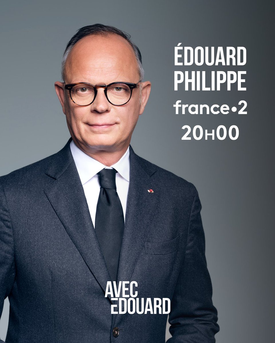 Avec_Edouard's tweet photo. 🔴 Édouard Philippe sera l’invité de France 2 dans @le20hfrancetele.

#JT20h https://t.co/CkSaRevUk6