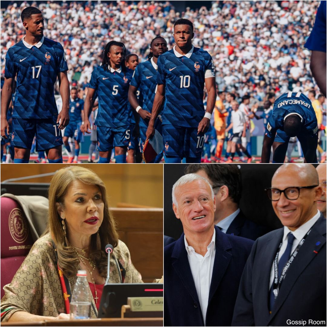 GossipRoomOff's tweet photo. 🚨 La Fédération française de football a annoncé saisir la justice après les propos racistes tenus par la sénatrice paraguayenne Celeste Amarilla contre Kylian Mbappé. 

Dans un communiqué, la FFF qualifie ces déclarations d'abjectes et inacceptables et indique avoir procédé à un signalement au parquet afin que des poursuites judiciaires puissent être engagées. L'instance apporte également son soutien total à son capitaine et réaffirme son engagement dans la lutte contre le racisme et toutes les formes de discrimination :

"La Fédération apporte son entier soutien à son capitaine, ses joueurs et plus généralement à toutes les victimes de tels propos odieux. Plus que jamais la FFF entend lutter contre le racisme et toute forme de discriminations. Ces propos déshonorent ceux qui les tiennent et ceux qui les diffusent. Les joueurs de l’Équipe de France représentent la France, c’est notre pays qui est insulté". ⚖️🇫🇷 (via Le Parisien)