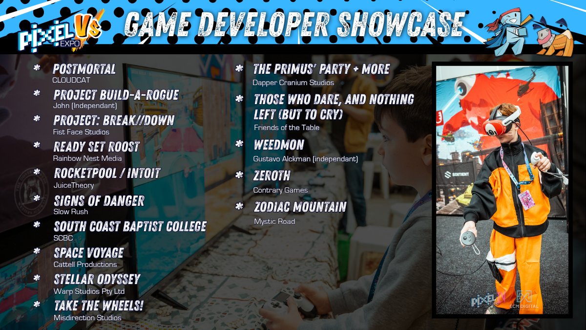 MyPixelExpo's tweet photo. The Pixel Expo Indie Game showcase returns! This year we welcome devs from around the world who are showcasing their games for you to play

This year we have a record number of new studios as well as some returning devs, so check out the games on offer this year at Pixel Expo Vs! https://t.co/24AIQxDuk4