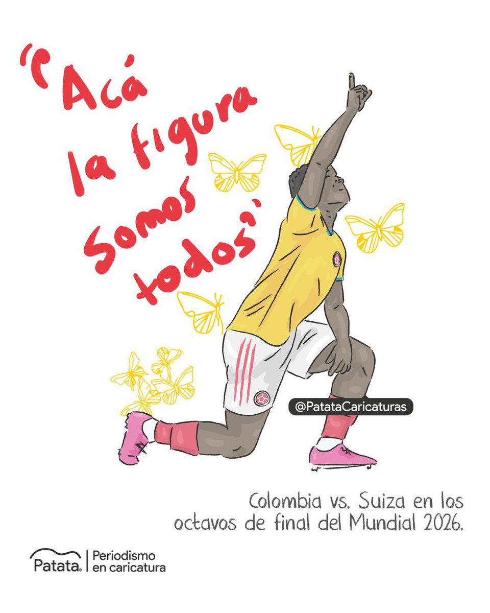 PATATAdibujo's tweet photo. Hoy juega Colombia 🇨🇴 💪🏽 https://t.co/OEYtZo0lCg