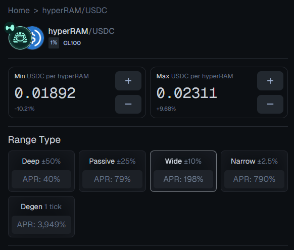 RamsesExchange's tweet photo. Current APR for $hyperRAM / $USDC

Compounding your hyperRAM in your wallet is just one way to make hyperRAM work for you. If you want to be a bit more active, provide liquidity and earn $RAM emissions.

Ramses has products that work for everyone. https://t.co/gybL4DUGWx