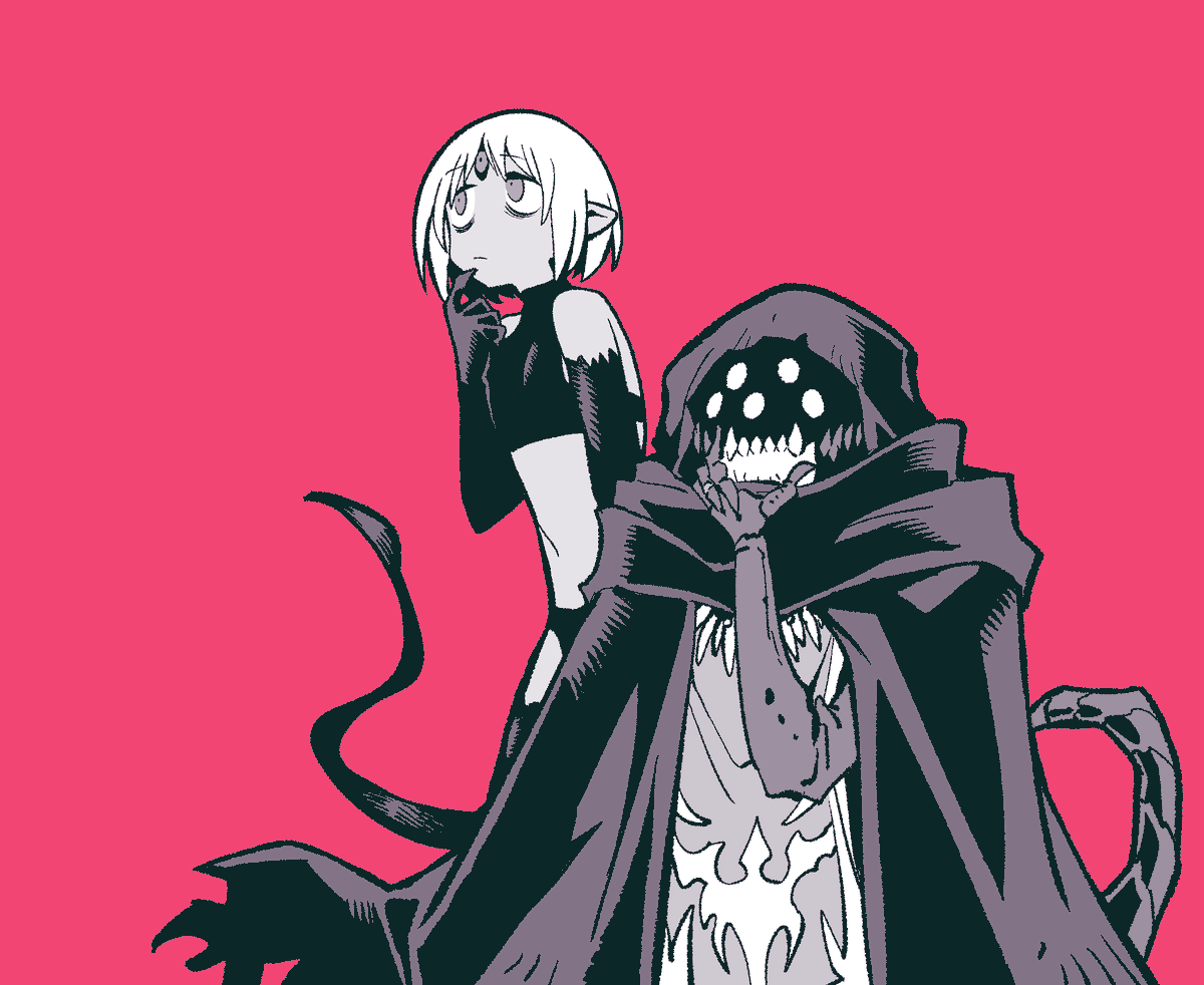 「」|加藤拓弐＠『魔のものたち(原作)』連載開始❗️/『MBU 1.0』4月連載開始のイラスト