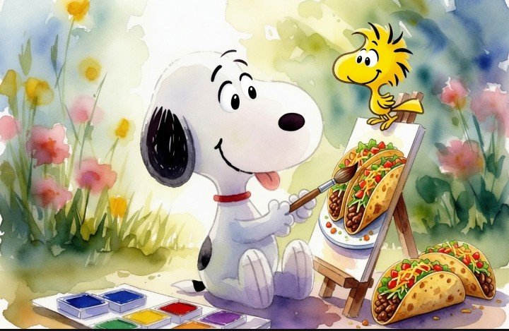 LydiaPaints's tweet photo. 🎨 have a fun, creative and 😋 one! #goodTuesday, #tacotuesday https://t.co/9Y3NhnQYlp