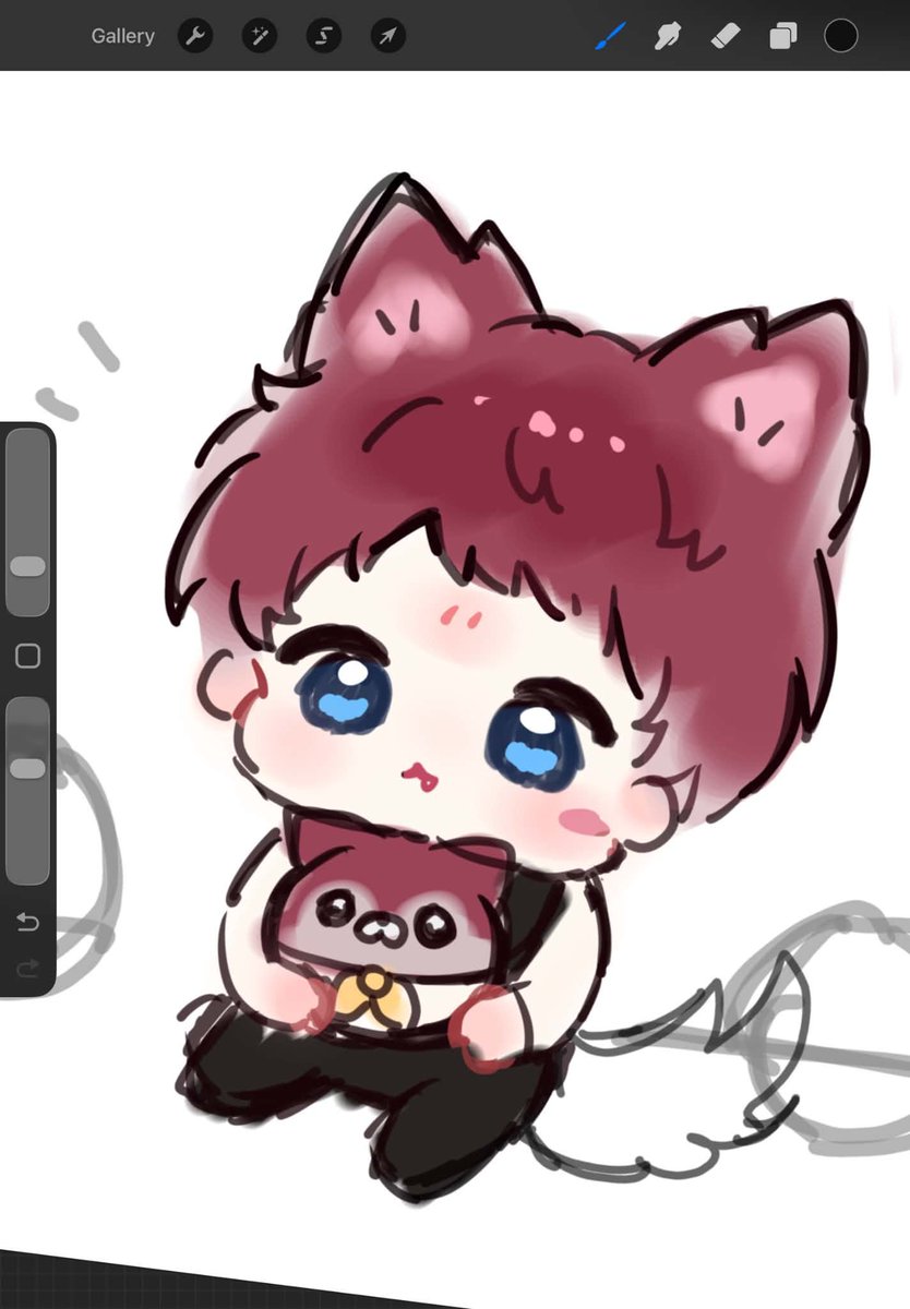RinieRin7's tweet photo. WIP baby Wolfie 🥺

I wanted to draw him with blue eyes when he was little lol TT https://t.co/WvixH2IWWv