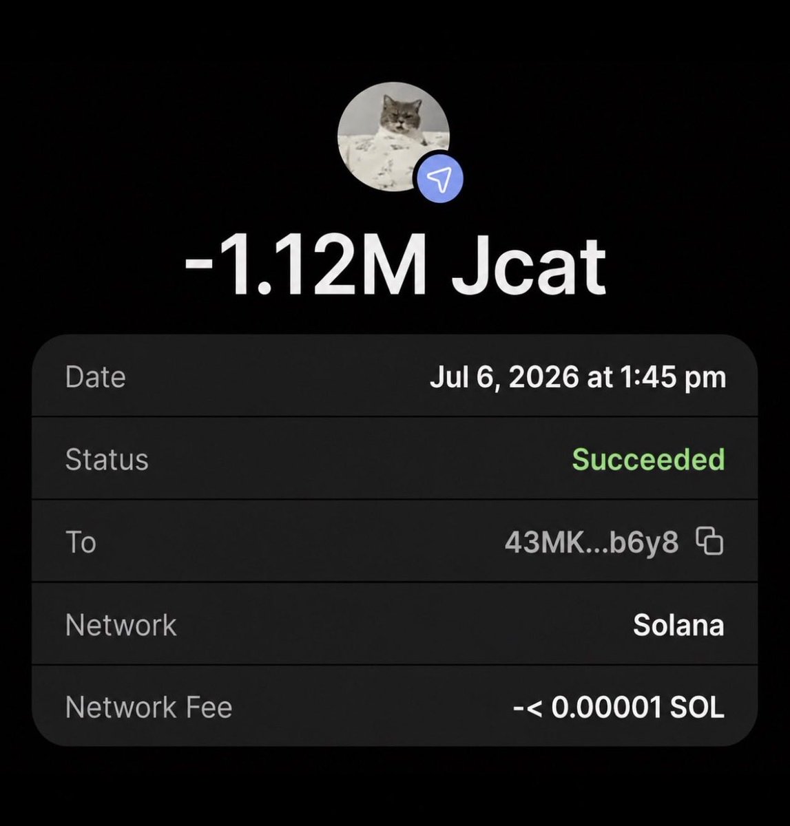 Jcatcoin's tweet photo. $Jcat AirDrop 🐱❗️

🪂  your $SOL wallet address below. 👇

⚡ Only the first 200 wallets qualify.

✅ Follow @JcatCoin
🔁 Like &amp; RT the pinned post https://t.co/oWnVbgVUQV