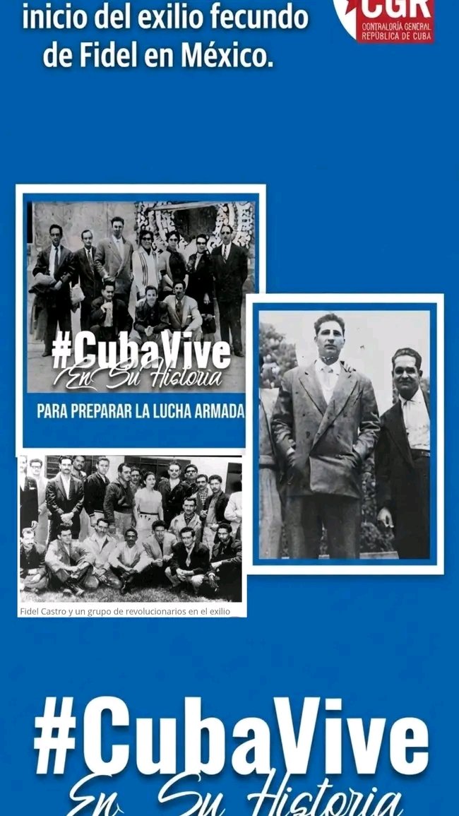 TaniaMCruzHdez's tweet photo. 📢 Recordamos una fecha que cambió el rumbo de nuestra nación.
Un día como hoy, pero de 1955 el líder histórico de la Revolución, #FidelPorSiempre, partió hacia México para preparar la expedición del yate Granma.

#100AñosConFidel
#MiMoncadaEsLaPatria
#FidelViveEntreNosotros https://t.co/M5Uk4ALoGi