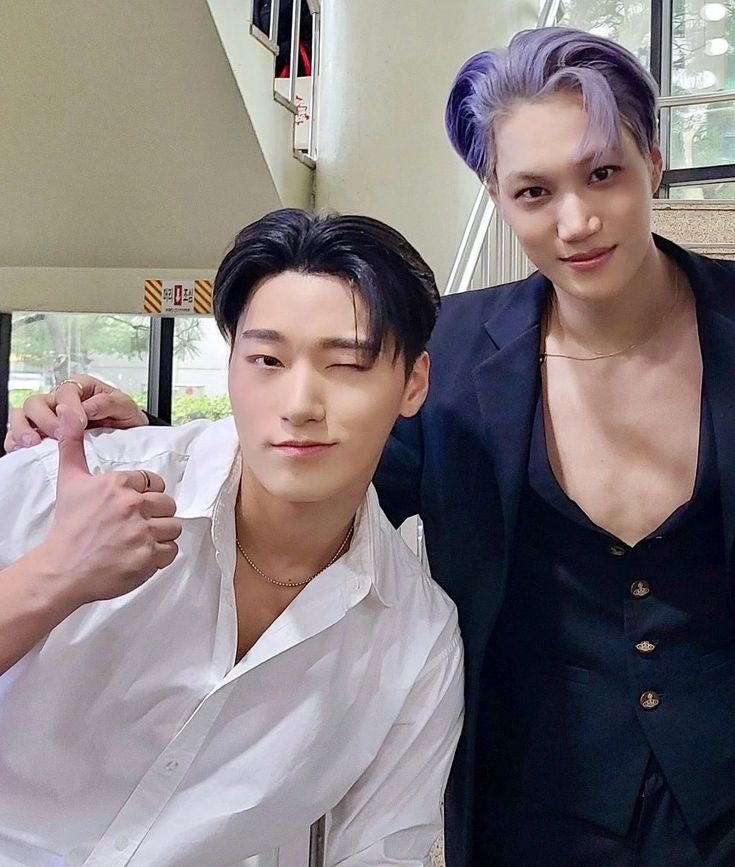 heartinsani's tweet photo. san said even though he is friends with kai from exo now, kai is still his role model and idol… im gonna cry he is such a successful fanboy 🫳 https://t.co/0zNW5kl2Ih