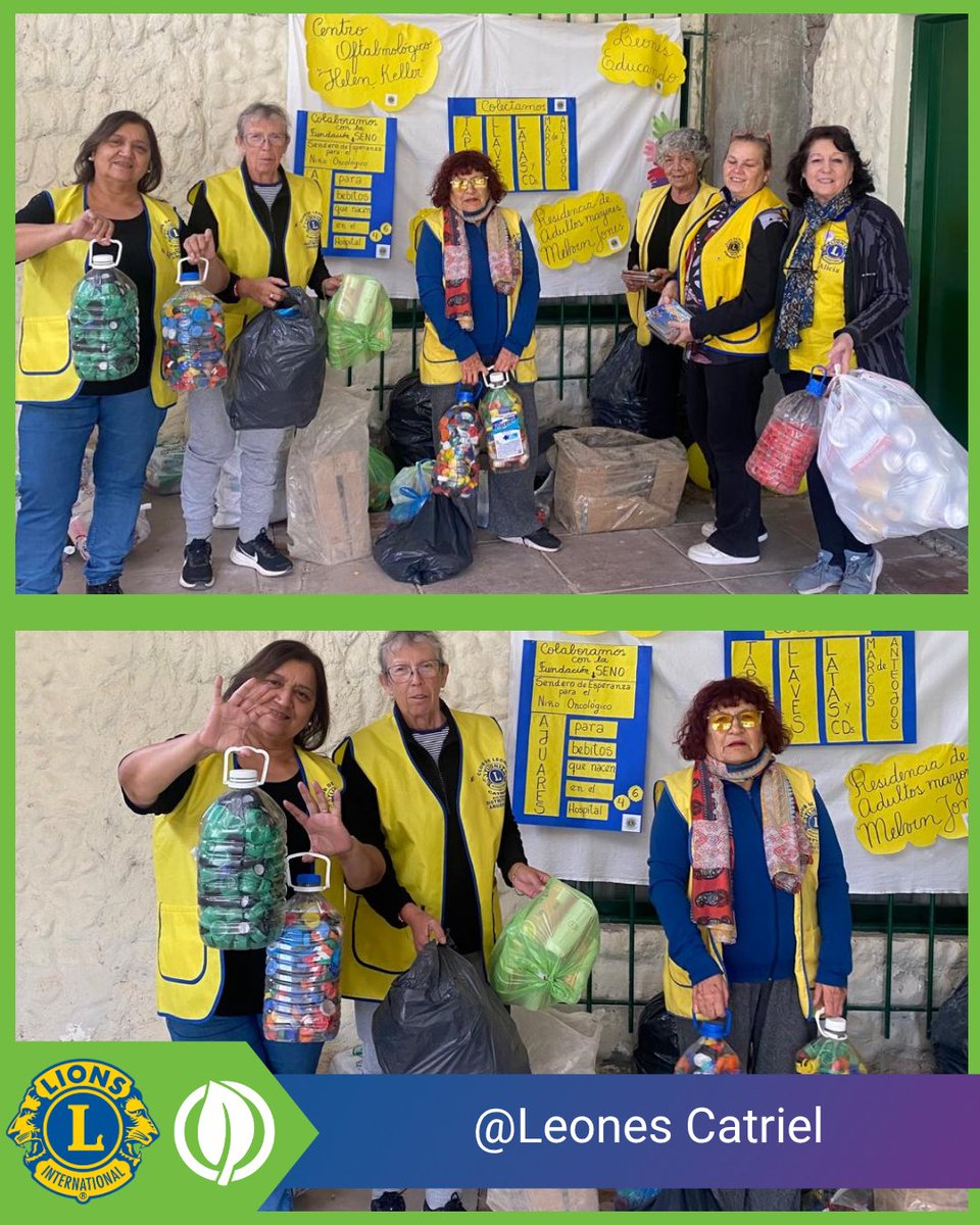 LeonesDistritO3's tweet photo. En distintas localidades, los Clubes de Leones impulsaron campañas de reciclaje y recolección de materiales reutilizables, promoviendo hábitos responsables. Estos materiales luego se envían a la Fundación Garrahan.

Cada tapita, cada envase, cuentan.

#NosotrosServimos https://t.co/roG9IsPFD5