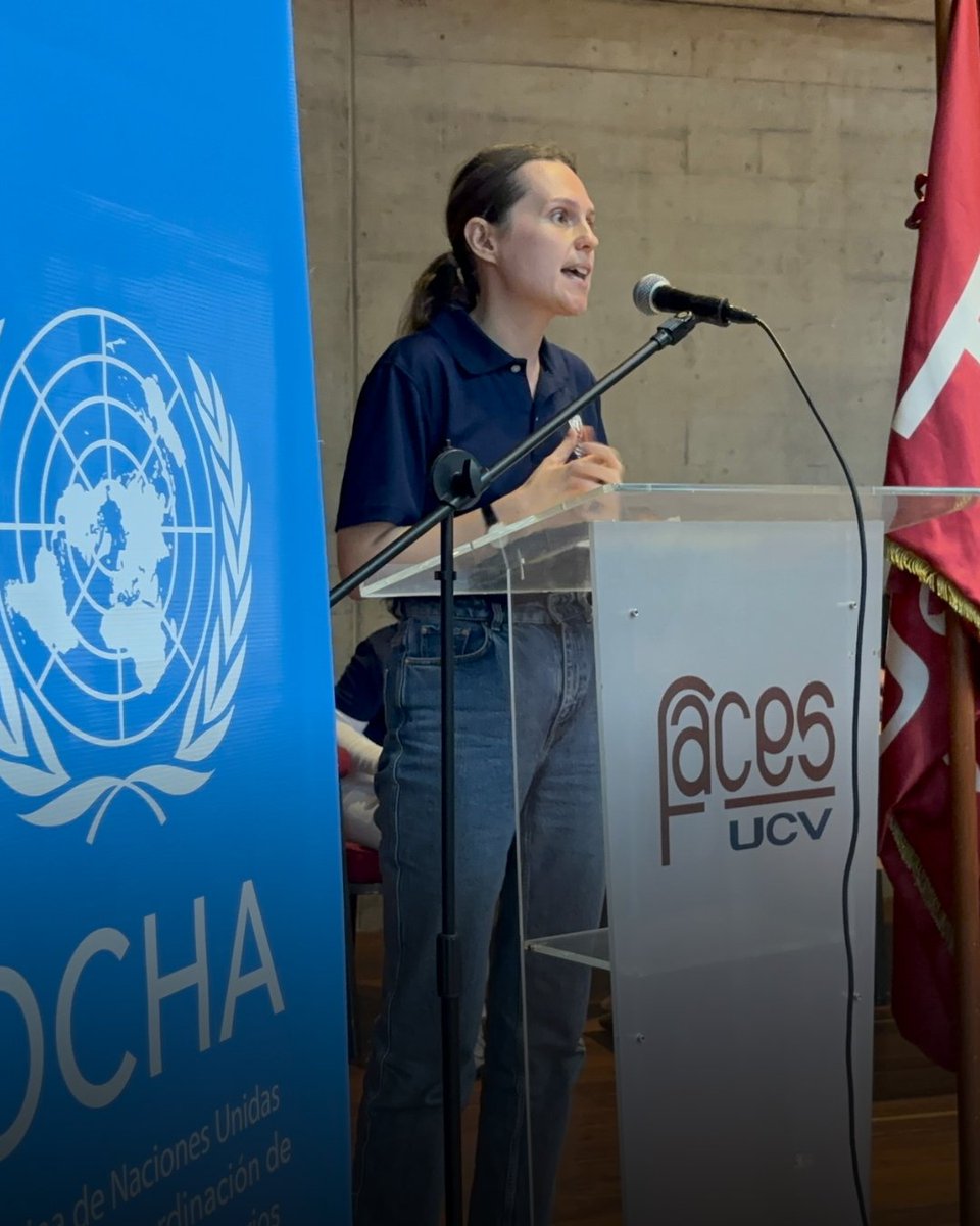 OCHA_Venezuela's tweet photo. 🤝 Tras los terremotos que afectaron Venezuela, la comunidad humanitaria se encontró en los espacios de la Universidad Central de Venezuela para organizar una respuesta eficiente, rápida y basada en la realidad de las comunidades afectadas, bajo la coordinación de OCHA. https://t.co/OQK7y8S31b