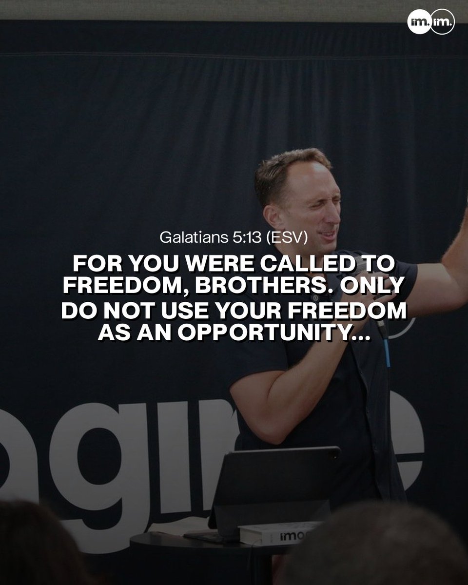 pastorekingsley's tweet photo. Freedom is not a couch.

We celebrated 250 years of it this weekend. And it's worth celebrating — people bled for it, carried it, handed it forward.

But Paul says the same thing about the freedom Christ bought you.

You were called to freedom — so that you could ser...

#imag... https://t.co/eItcfznWHh