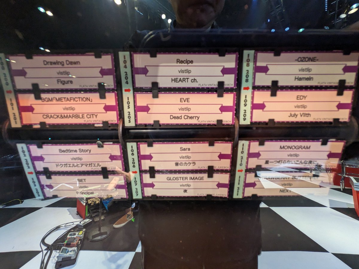 babaryudaddly's tweet photo. vistlip 19th Anniversary LIVE［CLOCKWORK JUKEBOX］@ Zepp DiverCity、無事に終了致しました。
関わりだして3回目。春に回ったツアーの流れも組み込みながら、様々な曲が散りばめられたベストな感じて楽しんで頂けたかな、、、と。ご来場の皆様、そしてメンバーと全てのスタッフの皆様、本当にありがとうございました！

今回の隠れホームランはステージに置かれたジュークボックス。ちゃんと中にはvistlipの楽曲表記も。これ、ちゃんと音が出る本物。The Isley Brothersの「Shout」かけて我々スタッフは「良いねー、アメリカンダイナーだねえ」と喜んだりして。これでBGM流したかったなぁwww

そして七夕はワタクシ恥ずかしながら誕生日。彼らと過ごす誕生日にも慣れてきました（笑）。還暦までなんと残り3年！いやー、年取り過ぎだろ、俺（泣）。還暦は彼らから祝って欲しいかもwww

＃vistlip
＃CLOCKWORKJUKEBOX
#ZeppDiverCity 
＃Tokyo
＃Japan
＃JROCK
＃vkei