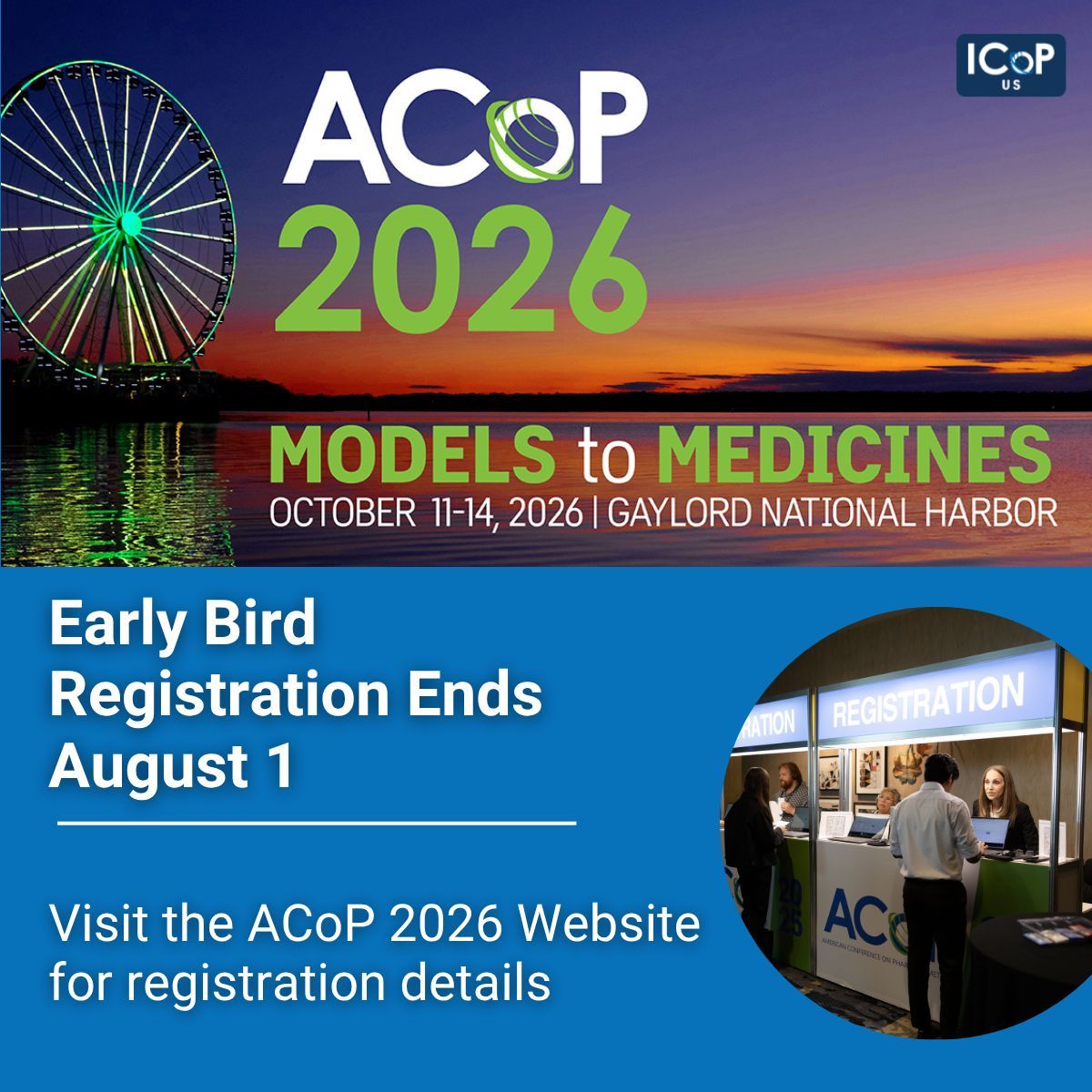 ISOP1's tweet photo. 📣 Secure your ACoP 2026 Early Bird registration before it closes!

🚨 30+ educational sessions, 400+ posters, inaugural Hackathon, workshops, tutorials, networking and more!

🔗 Register https://t.co/AwzQtysXnP 

#ACoP2026 #EarlyBirdRegistration #ISoP https://t.co/zOzP0t2npJ