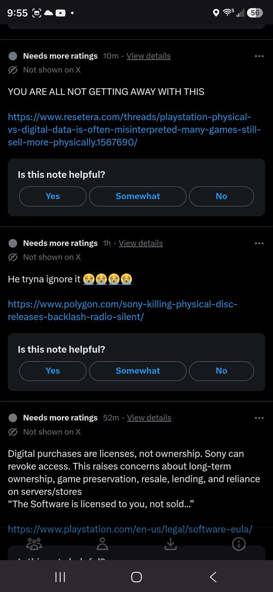 ChibiReviews's tweet photo. Sony Playstation has finally posted after a week of silence

Theres 30K comments and almost all of them are asking them to address the Physical Disc situation

Then you have countless community notes calling them out

Sony did not expect this level of pushback https://t.co/vsAKLcLhcS