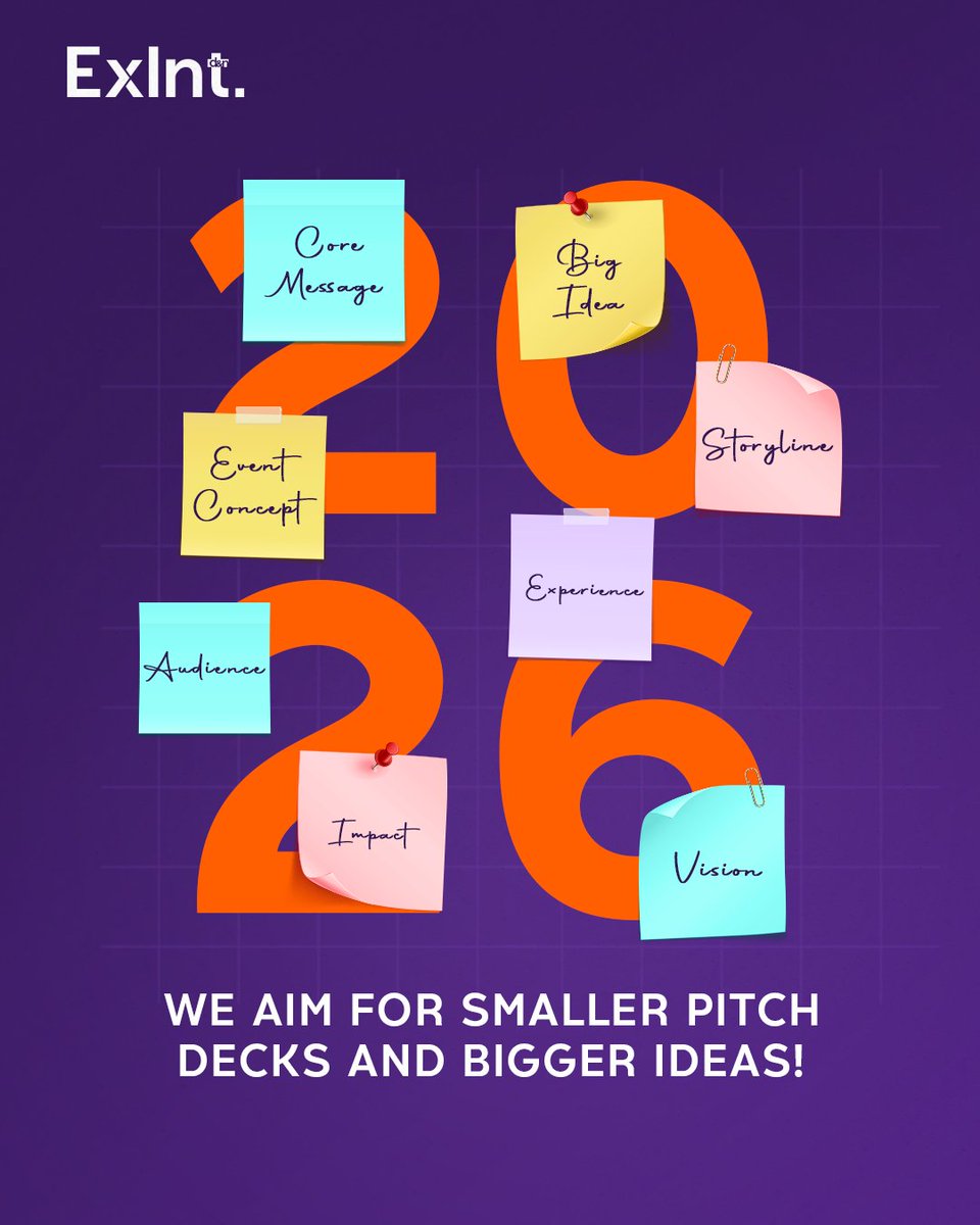 Exlntdandn's tweet photo. In 2025, our strategists built 120+ pitch presentations with 2500+ slides explaining their ideas!

In 2026 we are planning to pitch event bigger

Contact us on: info@excellentdandn.com
Or DM us your request, and we will contact you.

#ExlntCommunications
#DefiningWhatsNext https://t.co/eHju7oT28h