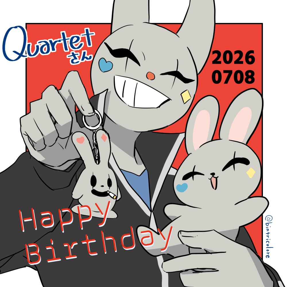 bintricolore's tweet photo. 🎂🐰Happy Birthday かるてっとさん！！🐰🎂
#かるてっと誕生祭2026
#ぴくてっと https://t.co/YRxZOiDHfn