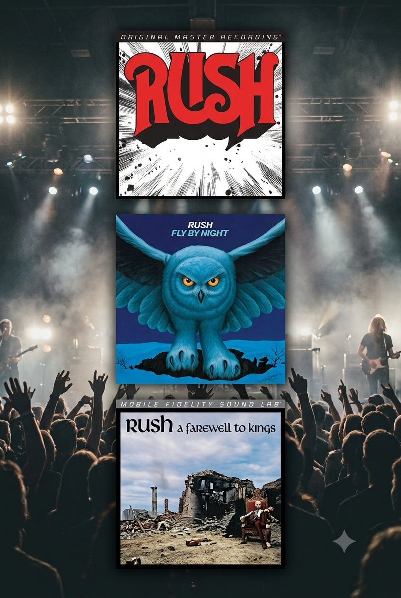 rushisaband's tweet photo. Mobile Fidelity Sound Labs and @RushTheBand will be releasing audiophile reissues of Rush's Mercury-era catalog over the next few years, starting with the debut album, "Fly by Night" and "A Farewell to Kings", all of which are now available for pre-order https://t.co/5TljsrhYyN https://t.co/xYA55pWwJr