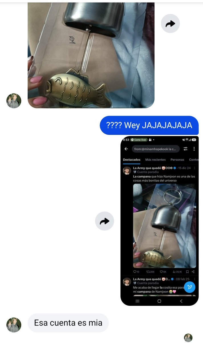 minamhopekook's tweet photo. Wey JAJAJAJAJAJAJAJAJAJAJAJA me intentaron estafar con mis propias imágenes de merch de BTS

Me bloqueo https://t.co/Tvv3HRFi6X