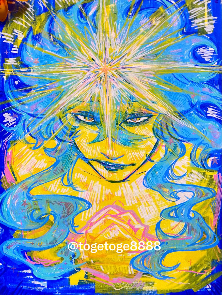 togetoge8888's tweet photo. 七夕なので
願いをテーマに描きました急ぎで https://t.co/LwOIS78pdj