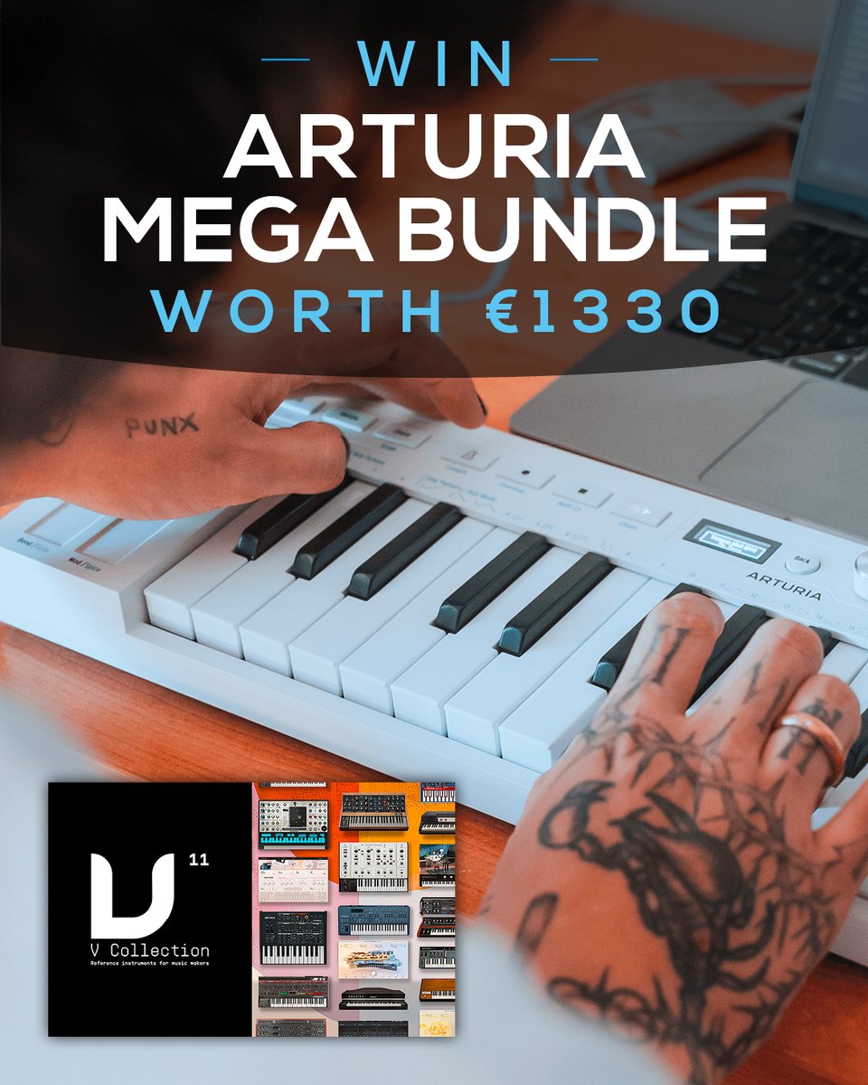 soundonsoundmag's tweet photo. 🎹 Giveaway Alert! 🎹

Win an amazing @ArturiaOfficial  bundle featuring the KeyStep, V Collection 11 Pro, and FX Collection 6 Pro!

Enter now: https://t.co/ky5ZwIVe1N before the 27th July 2026

#Arturia #MusicProduction #Giveaway #Synths #Competition #Win https://t.co/DEubhgyXpL