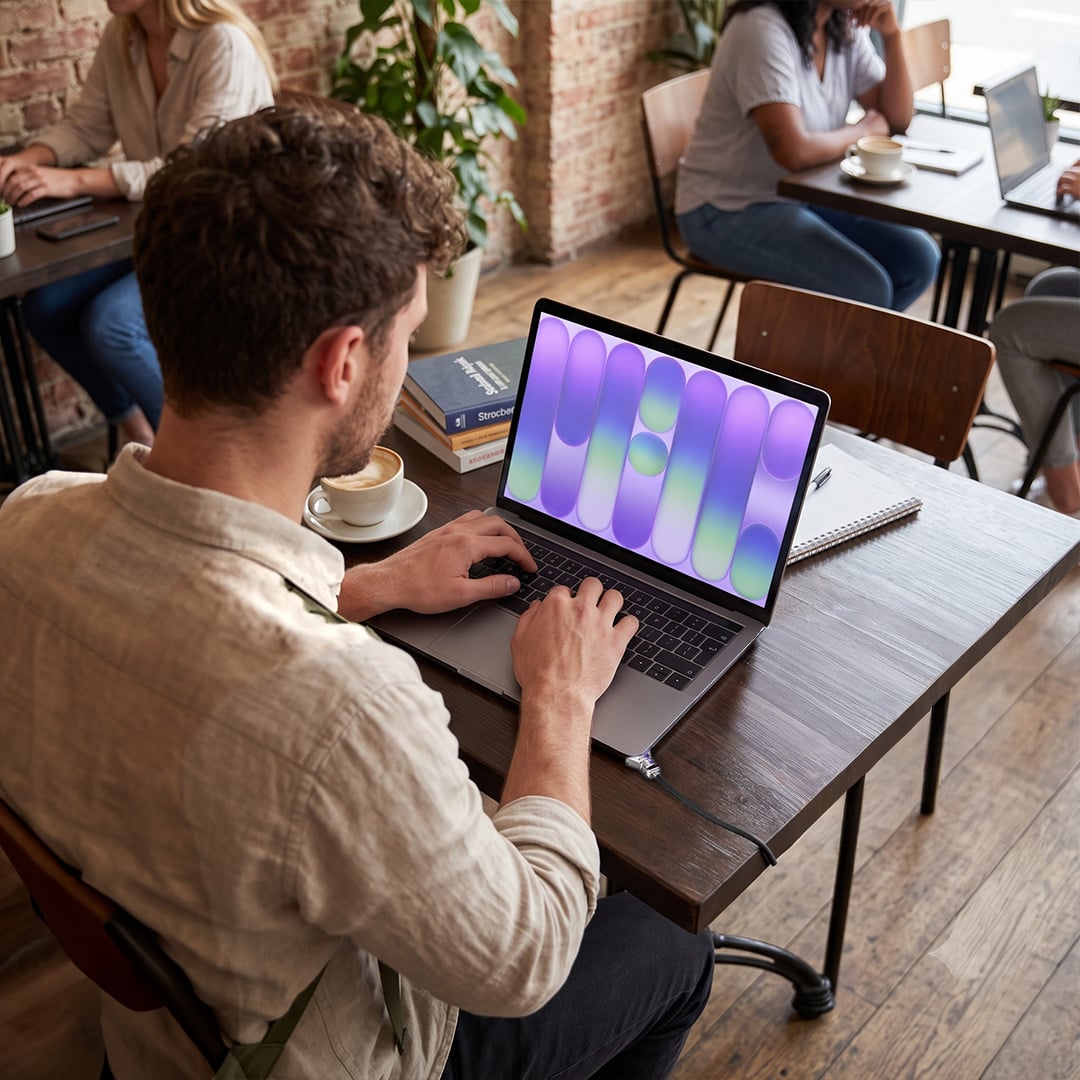 Maclocks's tweet photo. You're at the library. nature calls.
Your $1,500 MacBook is sitting there unlocked. one bad person away from ruining your semester. 😬

The Ledge Lock screws in in 2 minutes. works on every MacBook Air and Pro M2 through M5. weighs nothing.
Just lock it. 
#BackToSchool #maclocks https://t.co/vWZWmZIZNt