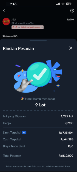 nawangulann14's tweet photo. Salah satu alasan rajin ikut IPO di Ajaib ya karena selalu seru ngikutin prosesnya dari awal. Sekarang tinggal lihat apakah JELI bisa menjaga momentum Selama demand masih dominan dan seller belum agresif peluang lanjut tentu masih ada Tapi kalau mulai muncul distribusi besar2x an https://t.co/2w5jLxuBtR