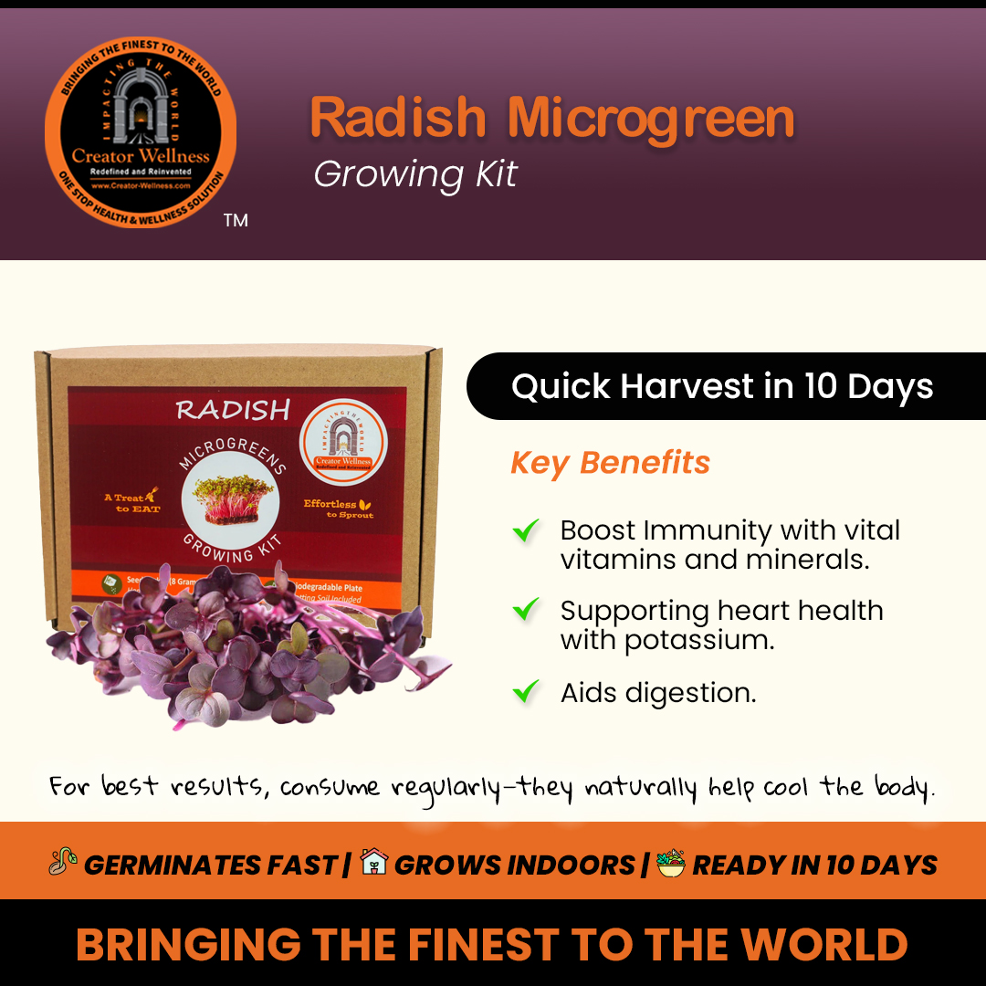 PanaceaProject1's tweet photo. 🌱 Grow Fresh, Spicy Radish Microgreens at Home!

Add a burst of flavor and crunch to your meals with the Radish Microgreen Growing Kit by Creator Wellness 💚

https://t.co/MU4uW6VxHj

#CreatorWellness #Microgreens #HomeGarden #GrowYourOwn #RadishMicrogreens #HealthyLiving https://t.co/KUMOfY3bfY