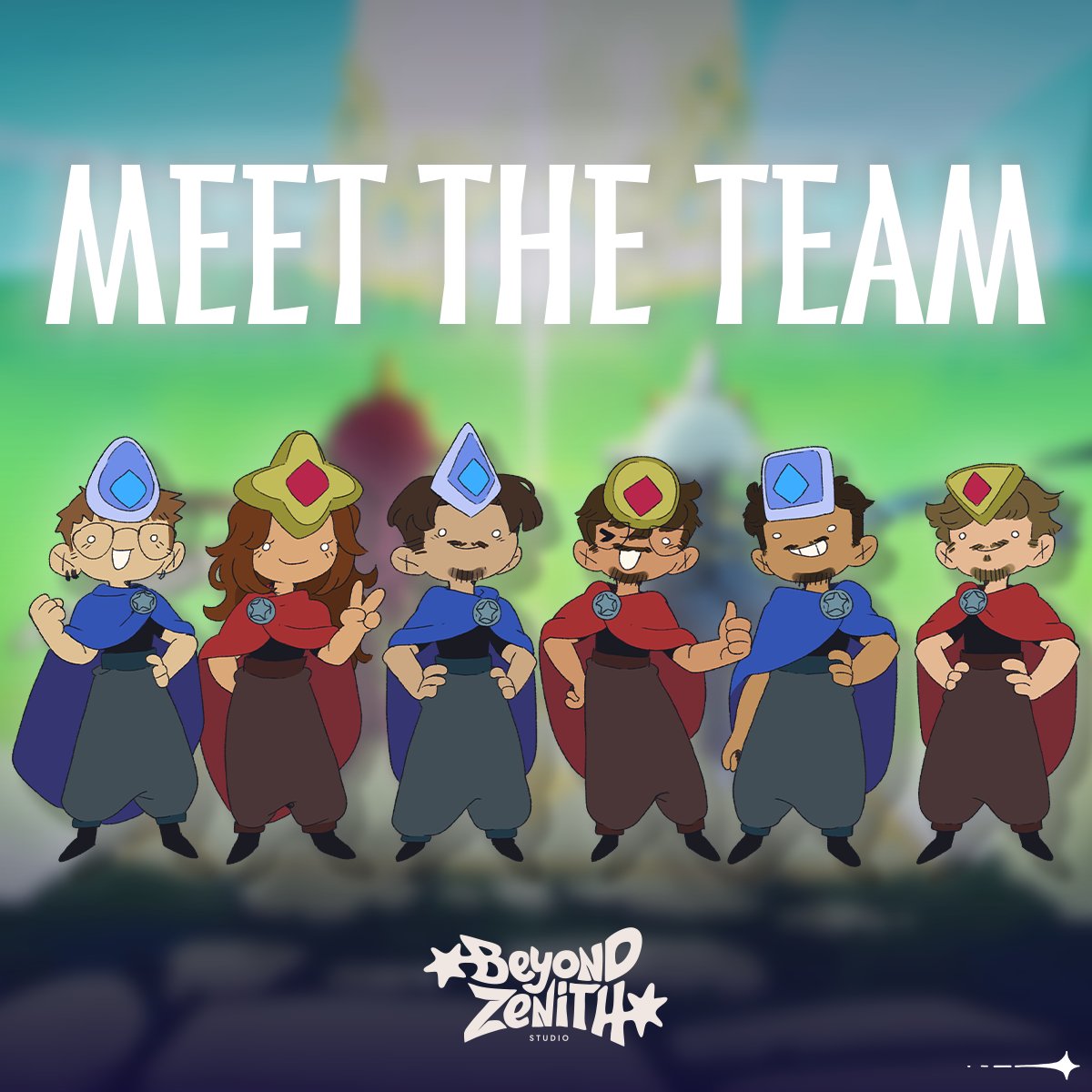 BeyondZenithStd's tweet photo. Meet the Team! 🌟

Behind every spark of an idea, unique character, and gameplay mechanic, there is a dedicated team breathing life into the world of Radiance: Dual Echo.

Swipe through to meet the minds behind Beyond Zenith Studio and see who is shaping your next co-op adventure!   

👉 Which role or creator are you most excited to learn more about? Let us know in the comments!

#RadianceDualEcho #BeyondZenithStudio #MeetTheTeam #IndieDev #IndieGame