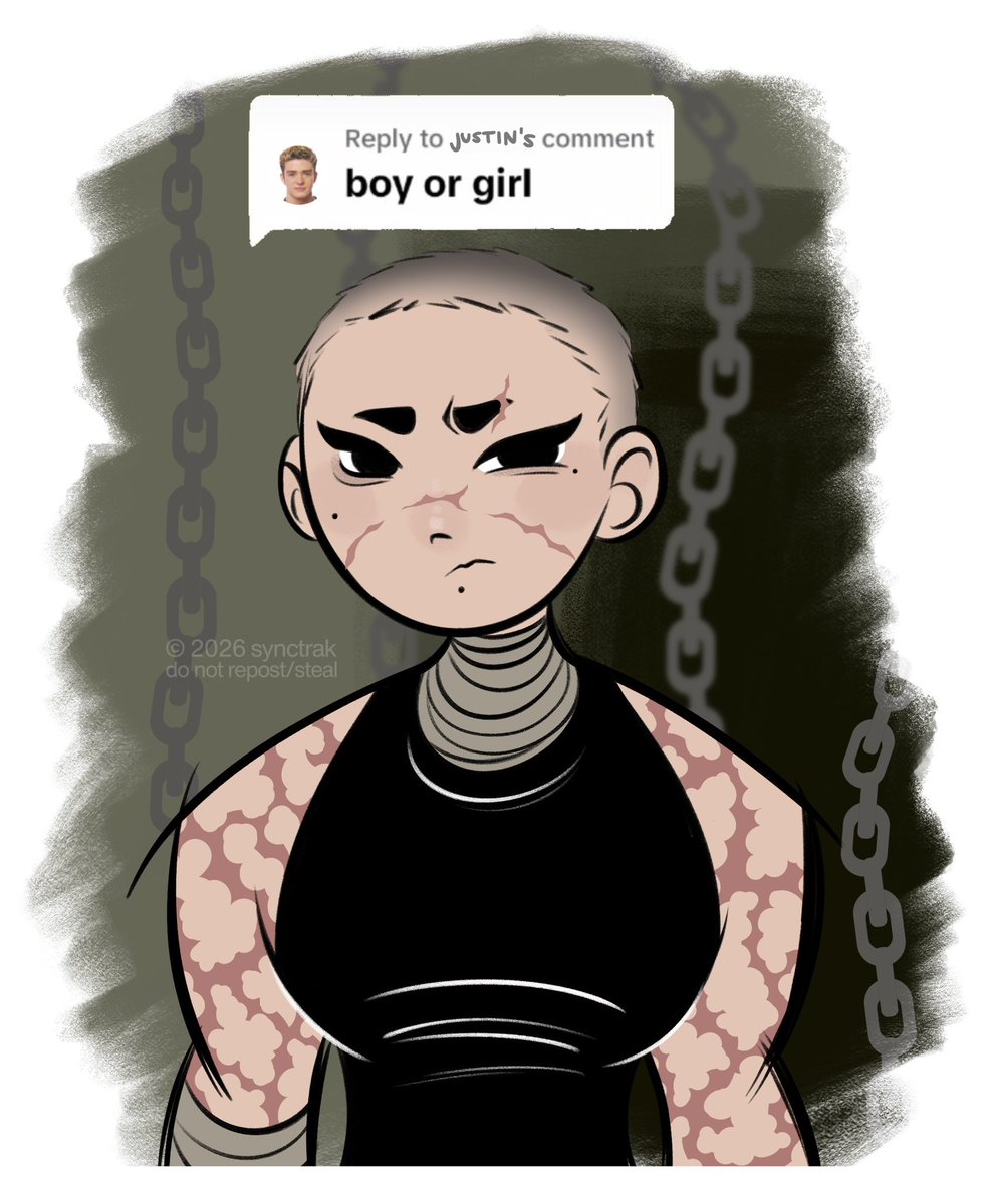 synctrak's tweet photo. bloodsyrup trivia: a Lot of the ridgewood locals would speculate that porcelain face could be a man or a woman.. But in reality heโs just a tmasc butch ๐ซช
#oc #doodle #shitpost #slasheroc https://t.co/EkKM9p0V1D