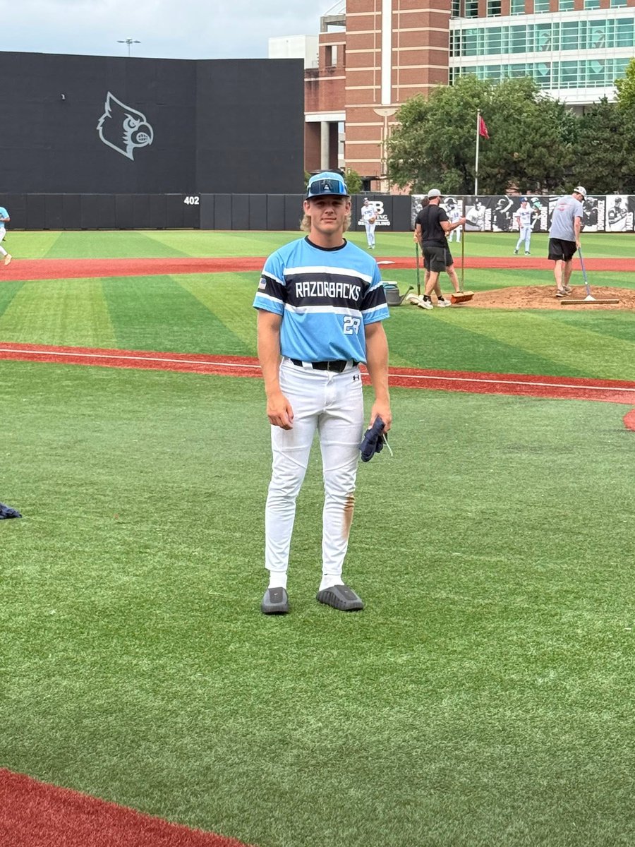VincennesBase's tweet photo. Summer check-ins for some of our guys

2027 Grad - @BrodyPhillips28 
Playing for @CoachJohnson03 

Hitting Stats: .250 AVG (10-40), .375 OBP https://t.co/IkAzB2Y647