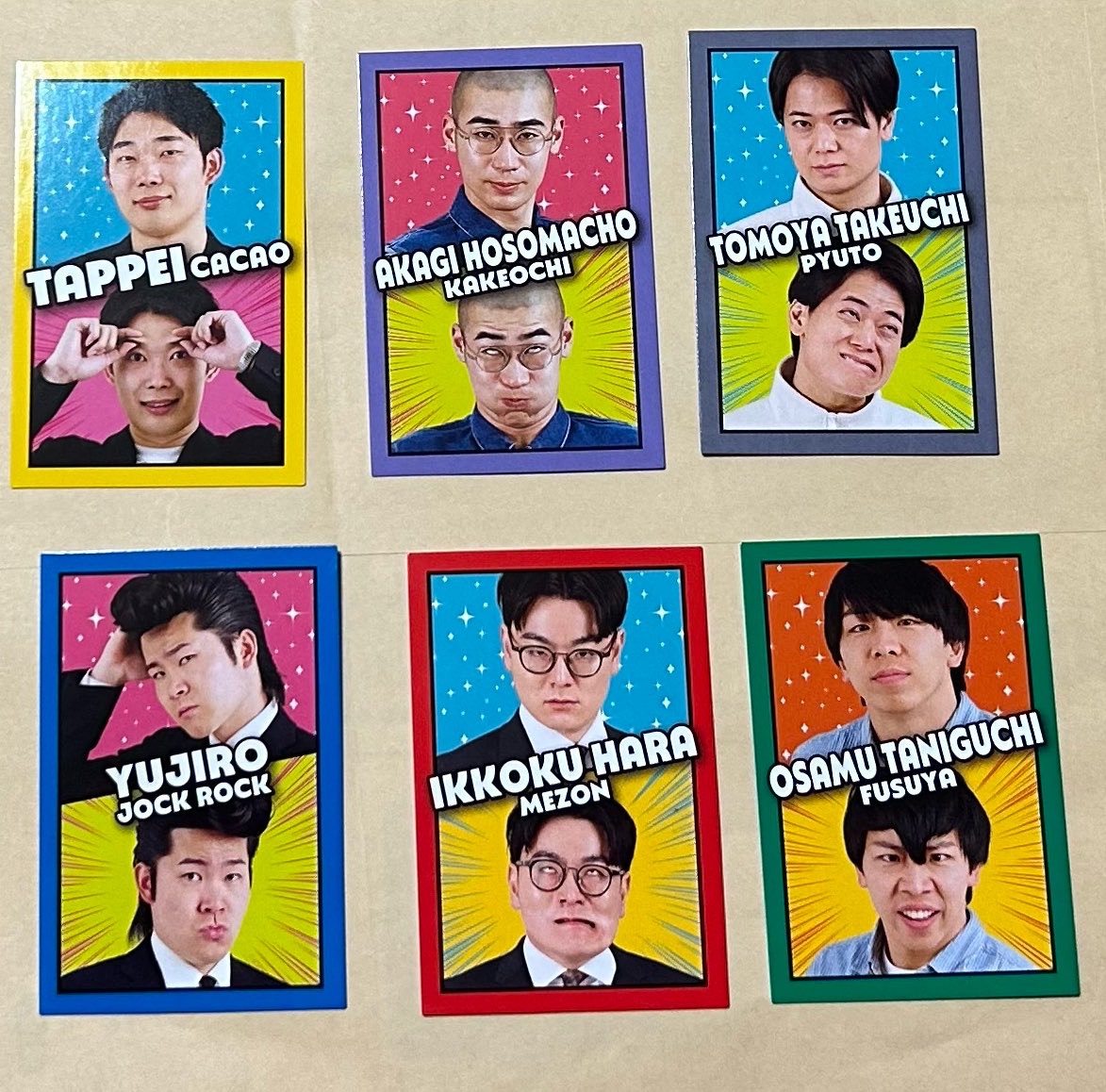 haapppppppyyyyy's tweet photo. よしもとコレカ交換希望🌟

求む　ダイタク、囲碁将棋、タモンズ、
　　　ダブルヒガシ　ドンデコルテ

譲る　画像を参照
　　　ウルトラレア
　　　黒帯　ゆうじろー　誠　

渋谷、ルミネ、都内で直接交換希望
大宮でも可能日あり🙆‍♀️ https://t.co/VHrXis5Oce