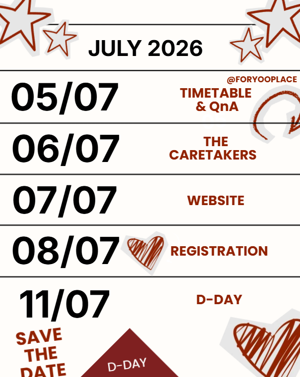 FORYOOPLACE's tweet photo. finally!!! 08/07/2026 

Should we set the time? https://t.co/od4ApgRh3N