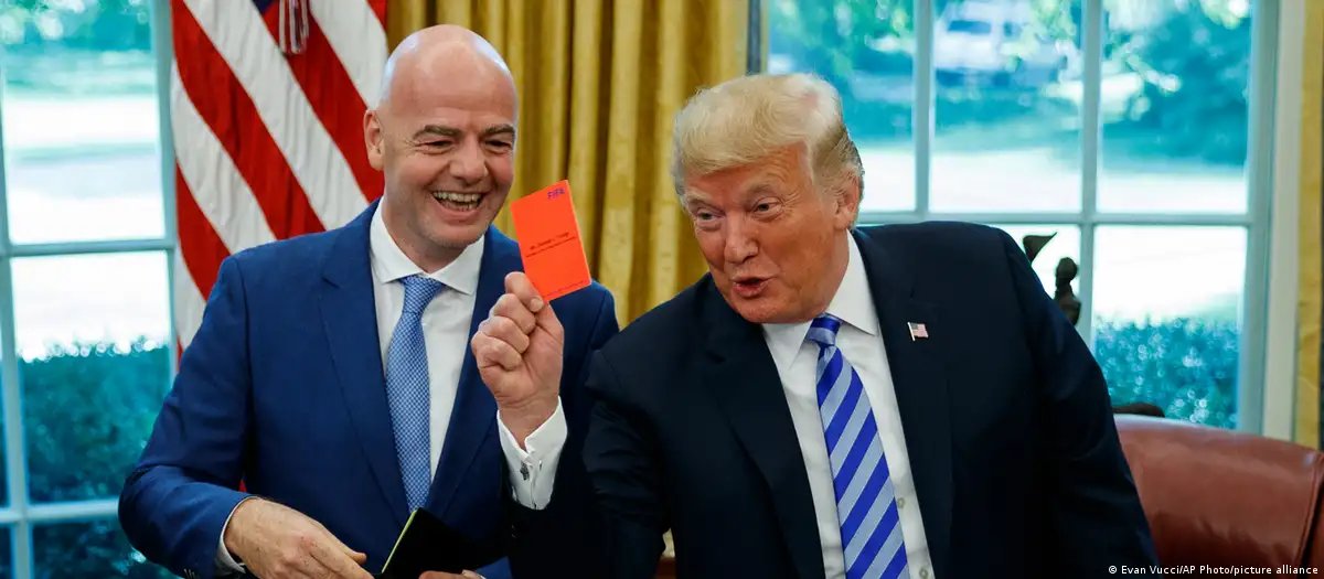 ManroVetsola's tweet photo. 1/7
Many of you probably saw the recent World Cup controversy.

Donald Trump called FIFA President Gianni Infantino.

Soon after, Folarin Balogun's one-match suspension was lifted, putting him back on the pitch.

One phone call - suspended player is back on the everything. https://t.co/4M1OlWIFEB