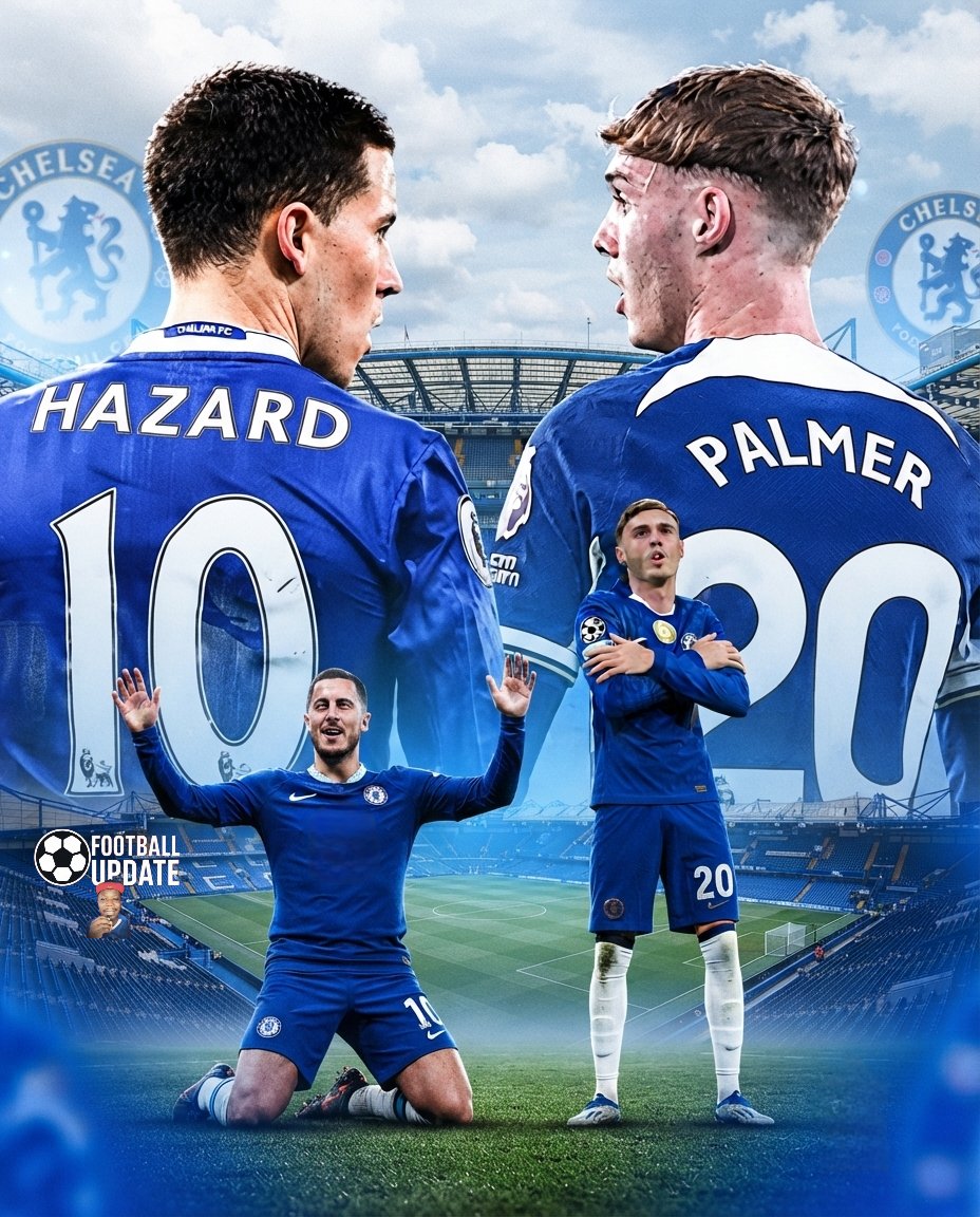 FootballUpdateo's tweet photo. 🚨⚽Eden HAZARD on Chelsea and Cole Palmer:

🗣️ “Of course I still follow Chelsea, and Cole Palmer is a player I really enjoy watching. I hope he can win trophies with the Blues.” https://t.co/bquRVB62ll