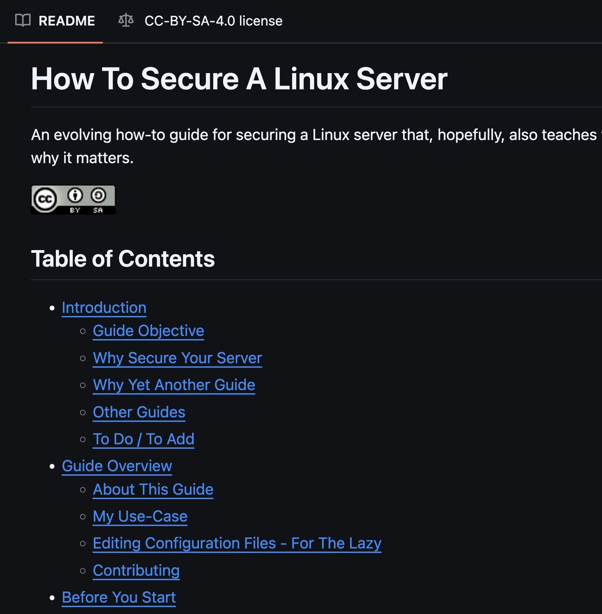 midudev's tweet photo. Este repositorio es una joya. Te da todos los pasos e instrucciones para proteger y asegurar tu servidor Linux.

Perfecto por si tienes un servidor propio o VPS:
https://t.co/yJD2GnXFPj https://t.co/QoFE9sDkT9