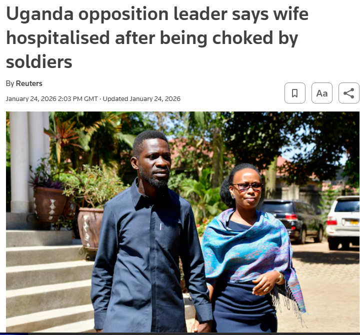 kyakundwa's tweet photo. Clip 1: Miriam Obote says she is being treated very well after Amin overthrows her husband.
Image 2: @BarbieItungoK says she is being choked and abused while in state custody.
Yet this monstrous family still wants to lecture the world about Amin's brutality--Please... Some contradictions are simply impossible to ignore.