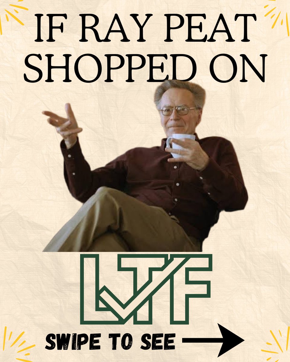 labtestedfoods's tweet photo. If Ray Peat shopped on LTF 👇 https://t.co/kuqe9SgrtQ