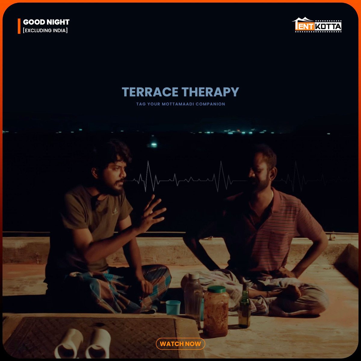 Tentkotta's tweet photo. Some conversations hit different under the stars. 🌙✨ Terrace Therapy = late-night talks, endless laughs, and memories that stay forever. ❤️
#TerraceTherapy #GoodNight #MottamaadiVibes #NightTalks #FriendshipGoals #LateNightConversations #TerraceLife https://t.co/Xpa7Tbu9RK