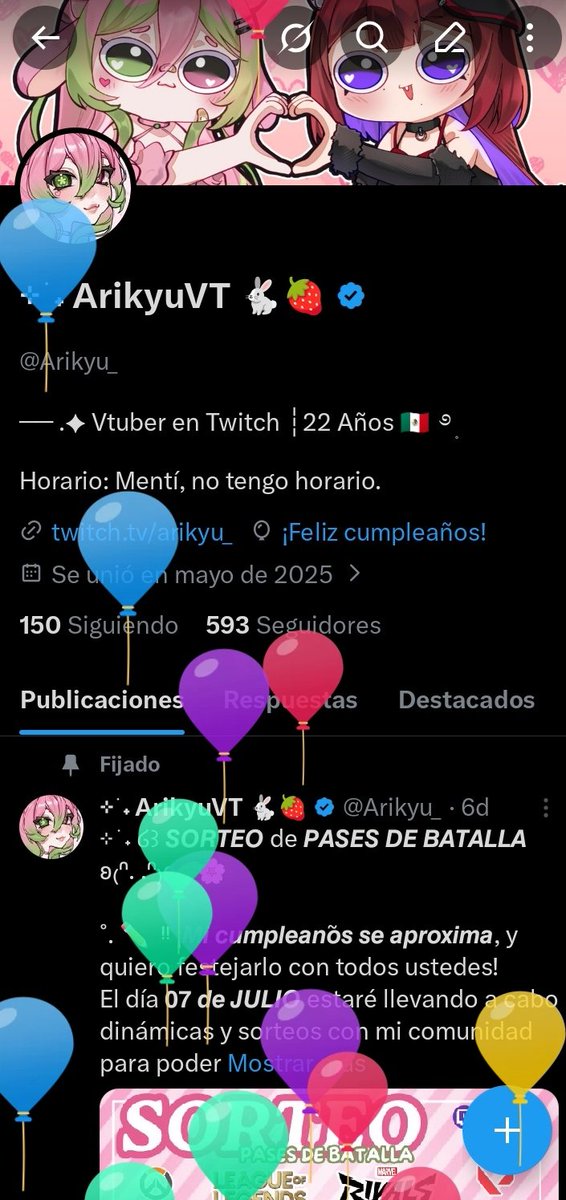 Arikyu_'s tweet photo. ¡Buenos días, feliz cumpleaños a mi! https://t.co/EzJDeeC5O8