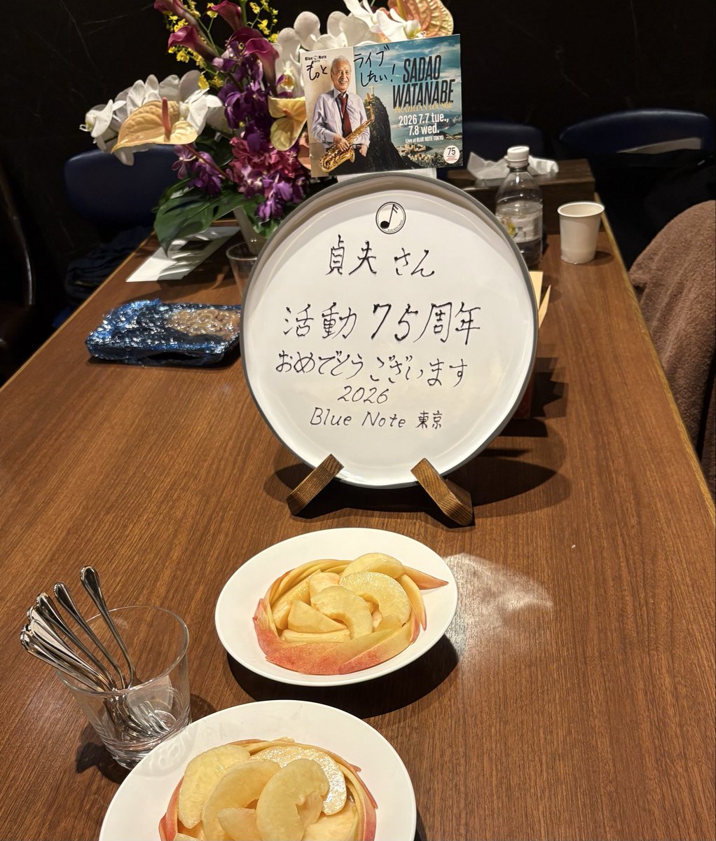 Sadao_Watanabe's tweet photo. 『BRAZILIAN LOUNGE Tour』day3
#ブルーノート東京 🎷

クラブならではの親密な一体感に包まれ
1stステージ、2ndステージともに
熱気あふれる時間となりました。

スタッフの皆さんの温かいお心遣いにも感謝！
明日もどうぞお楽しみください

#渡辺貞夫
#小野塚晃
#マルセロ木村
#三嶋大輝
#竹村一哲 https://t.co/TcTsbz5MOB