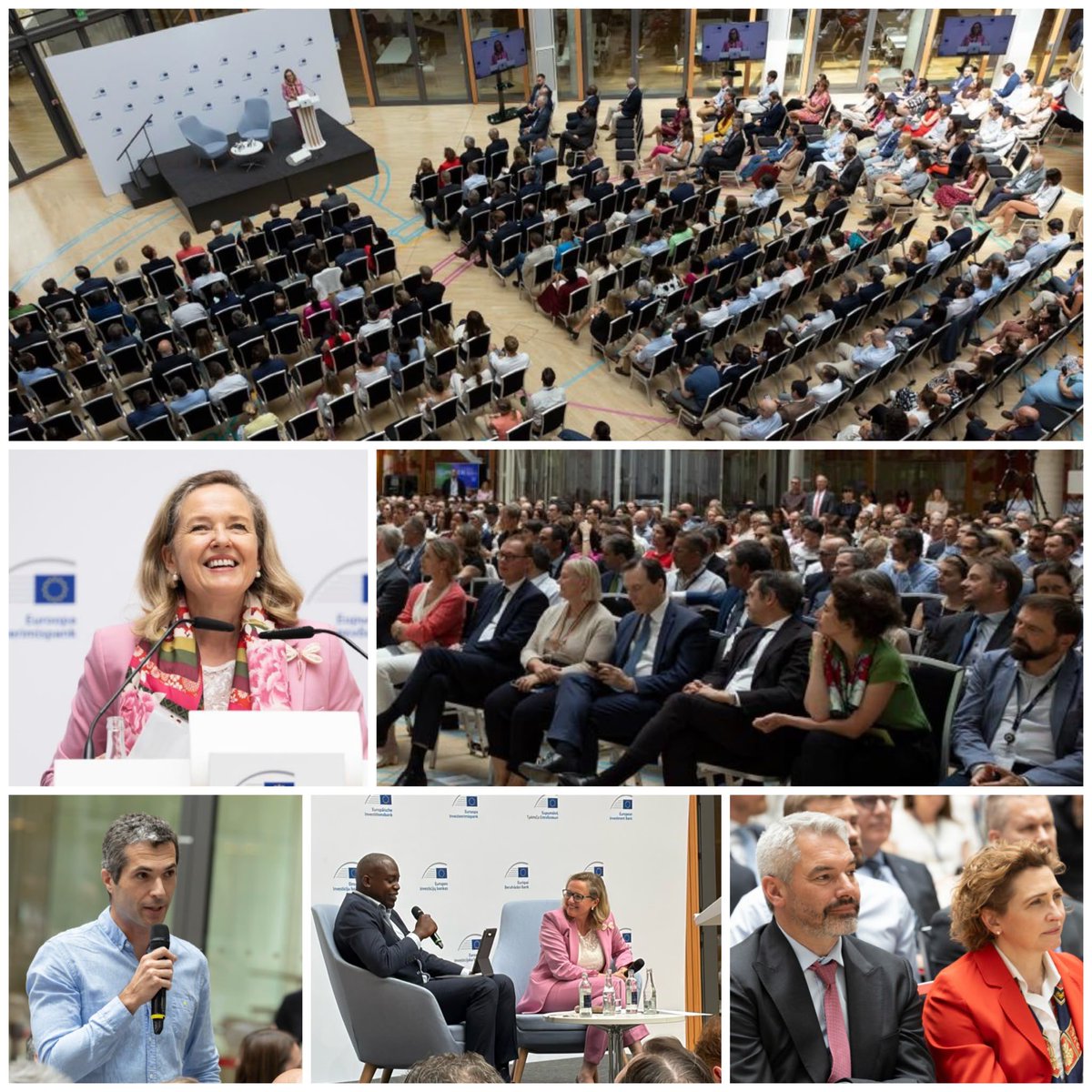NadiaCalvino's tweet photo. Always good to exchange views at a Town Hall with @EIB Group staff on our strategic priorities and the way we work together.
People are the EIB Group‘s main asset, delivering financing for a stronger Europe in a better world, with #SpeedAndScale.
#DreamTeam 🧠💪❤️ https://t.co/lzVOgYwPoA