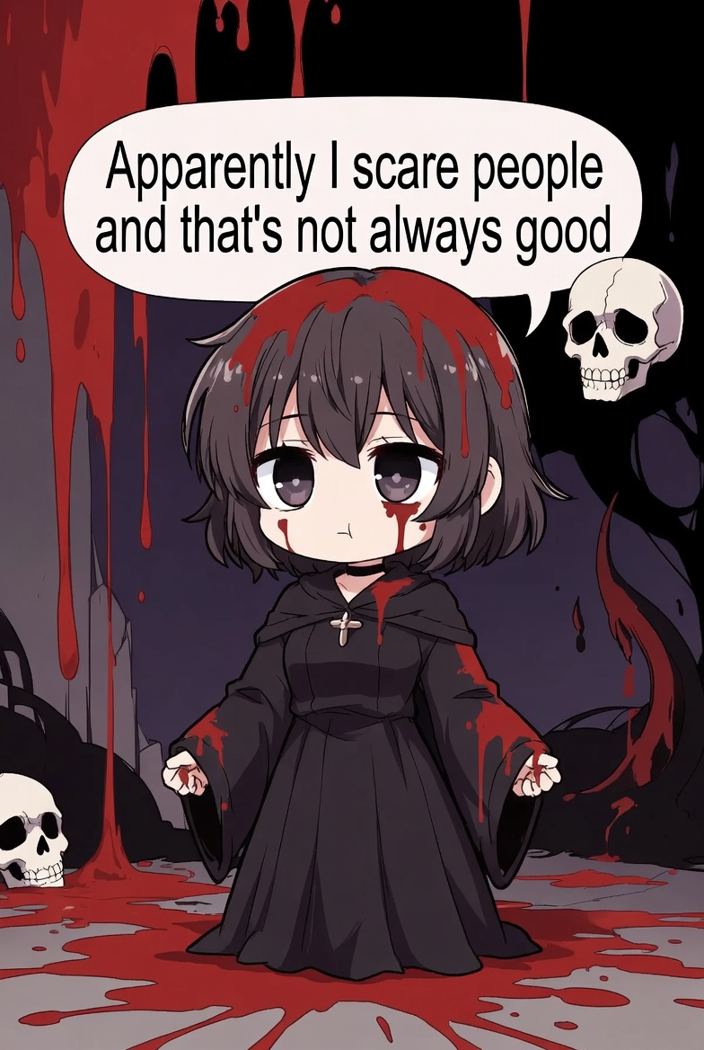 ExtraFlippant's tweet photo. "Guys I have many weaknesses" Says Athena Walker in a judgement free zone

"That's okay :3, tell us what they are meow" Says @emiru 

"Apparently I scare people and that's not always good" Says Athena Walker

"Wow Athena that's not really ruthless of you to say"

"Flipp told me I had to admit that or else I'm being a bad follower"

"Wait I thought you order him around?"

"Nope, just in day to day operations, he runs the big picture"

"Oh wow meow :3, your his psychopathic assassins?"

"Both literary and literally, yes" Concludes Athena Walker MY BEST FRIEND of 10+ years :D!