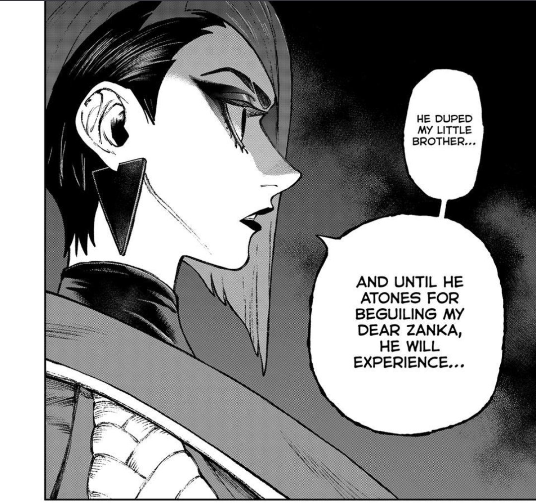 jabbberwockeez's tweet photo. #gachiakuta171 How Kyouka talks about Zanka VS how Goka talks about him. I smell internalized jealousy 🤨 https://t.co/GVJ9jQS9z8