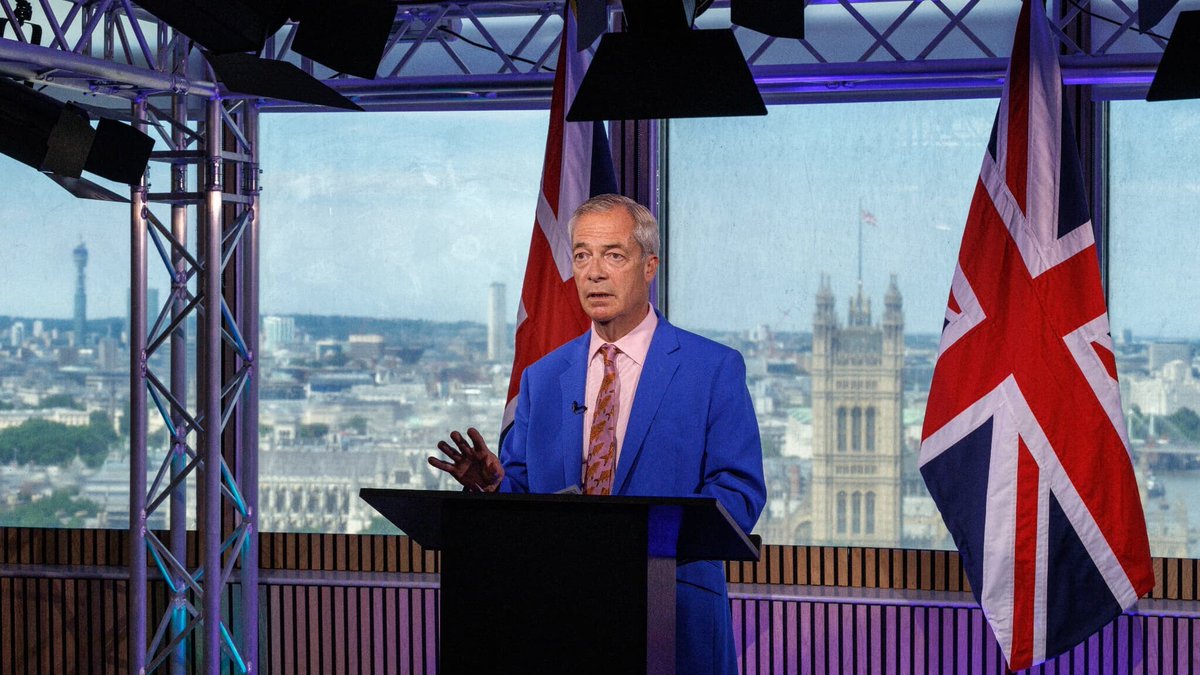 BFMTV's tweet photo. Rattrapé par des affaires, la figure de l'extrême droite britannique Nigel Farage démissionne pour s'en remettre au vote des électeurs
https://t.co/sfqtBRBqO9 https://t.co/kjMAUq8icz