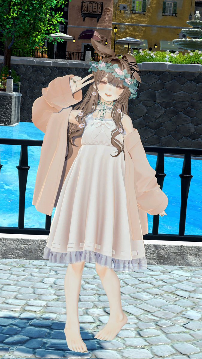 USAMi_prpr's tweet photo. おーはよ⸜🐰⸝‍

みなさま今日もファイトですよ〜🫶
#VRchat #Marycia3D https://t.co/4vDbNiv27O
